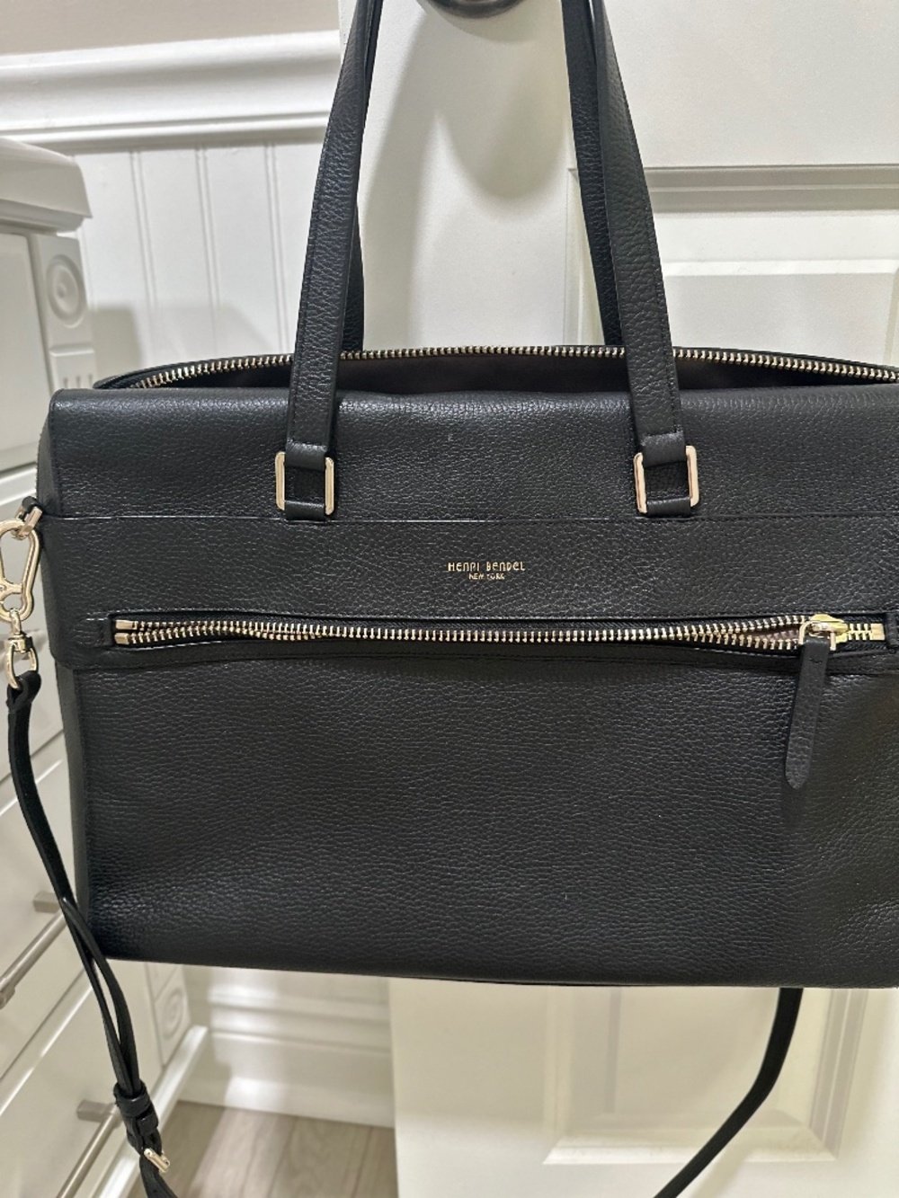 Henri Bendel Black woman's brief case